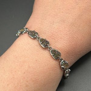 Kendra Scott Susanna Colorful Drusy Silver Bracelet